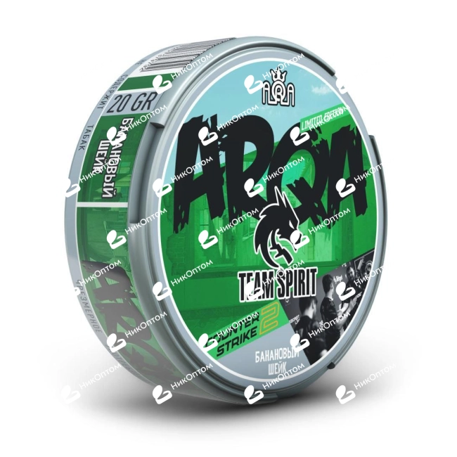 ARQA - CS GO - Team Spirit - Банановый Шейк (120mg) — купить снюс оптом в НикОптом