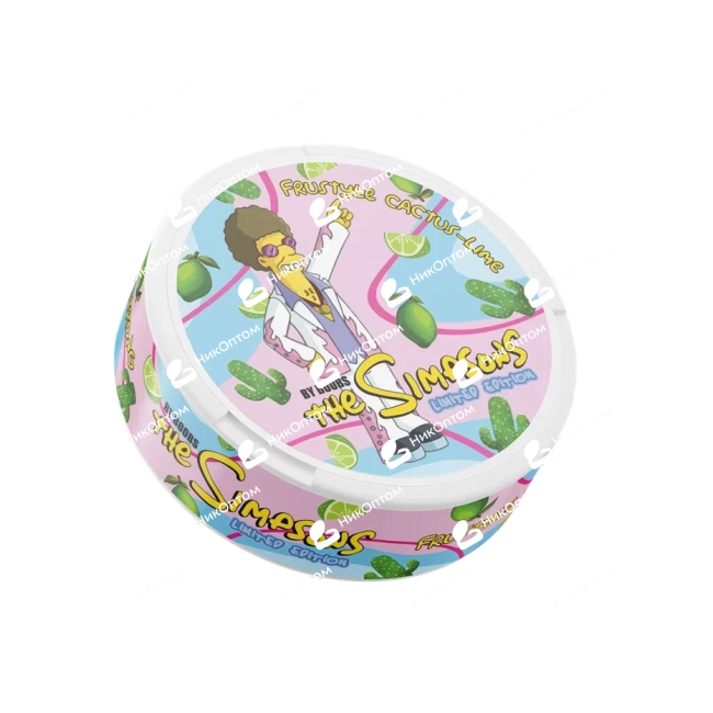 The Simpsons - ДИСКО СТЮ - Фрустайл Кактус - Лайм (150mg) — купить снюс оптом в НикОптом