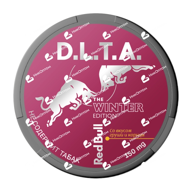 D.L.T.A. - RED BULL - Груша и корица (150mg) — купить снюс оптом в НикОптом
