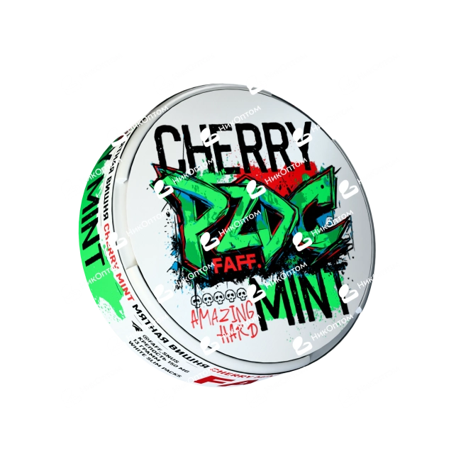 FAFF. - PZDC - Cherry Mint - Мятная вишня (150mg) — купить снюс оптом в НикОптом
