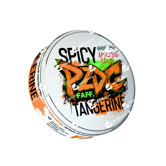 FAFF. - PZDC - Spicy Tangerine - Пряный мандарин (150mg) — купить снюс оптом в НикОптом