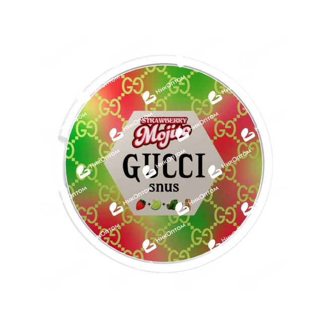 GUCCI - STRAWBERRY MOJITO (150mg) — купить снюс оптом в НикОптом