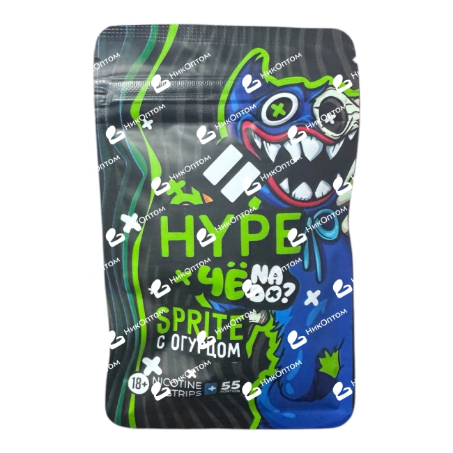 HYPE - ЧЁNADO? - SPRITE с ОГУРЦОМ (60mg) — купить снюс оптом в НикОптом