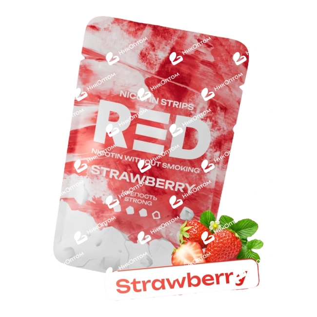 RED - STRAWBERRY (60mg) — купить снюс оптом в НикОптом