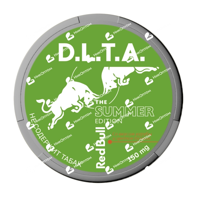D.L.T.A. - RED BULL - Куруба и цветы бузины (150mg) — купить снюс оптом в НикОптом