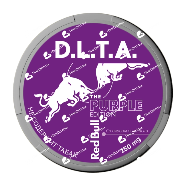 D.L.T.A. - RED BULL - Ягоды асаи (150mg) — купить снюс оптом в НикОптом