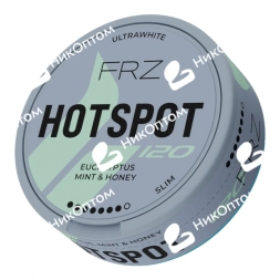 HOTSPOT - FRZ - EUCALYPTUS MINT  HONEY - Эвкалипт, Лёд и Мёд (120mg)