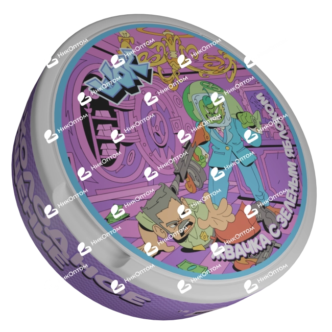 ШОК - Жвачка с Зеленым Яблоком (150mg) — купить снюс оптом в НикОптом