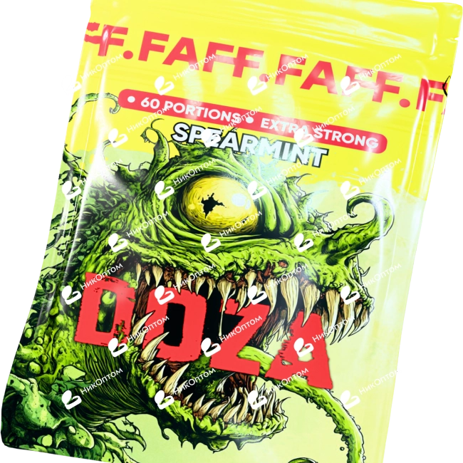 DOZA by FAFF. - SPEARMINT - Мята (75mg) — купить снюс оптом в НикОптом