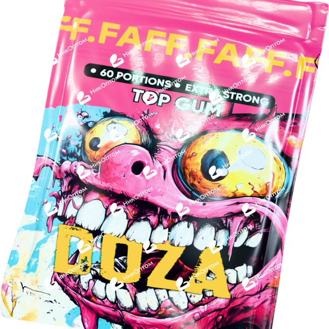 DOZA by FAFF. - TOP GUM - Жвачка (75mg) — купить снюс оптом в НикОптом