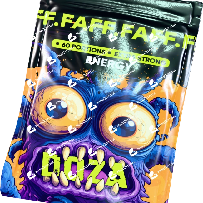 DOZA by FAFF. - ENERGY - Энергетик (75mg) — купить снюс оптом в НикОптом