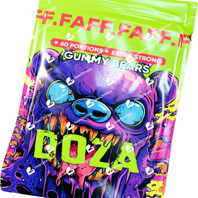 DOZA by FAFF. - GUMMY BEARS - Мармеладные Мишки (75mg) — купить снюс оптом в НикОптом