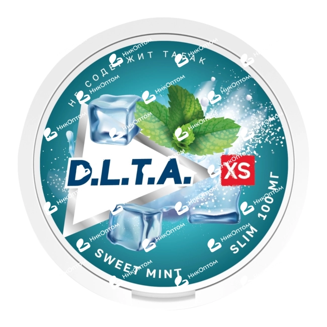 D.L.T.A. - XS - SLIM - SWEET MINT (100mg) — купить снюс оптом в НикОптом