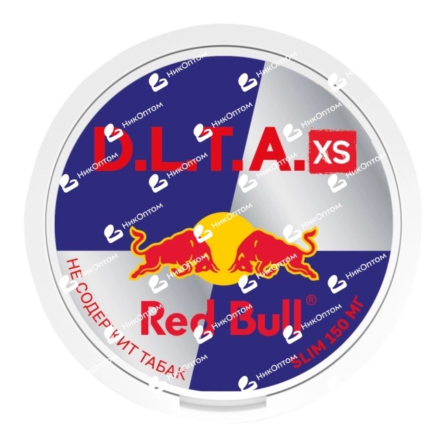D.L.T.A. - XS - SLIM - RED BULL (150mg) — купить снюс оптом в НикОптом