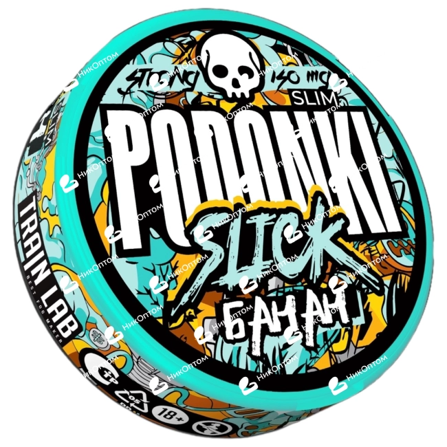 PODONKI - SLICK - SLIM - БАНАН (150mg) — купить снюс оптом в НикОптом