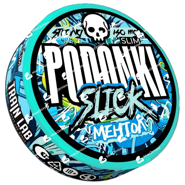 PODONKI - SLICK - SLIM - МЕНТОЛ (150mg) — купить снюс оптом в НикОптом