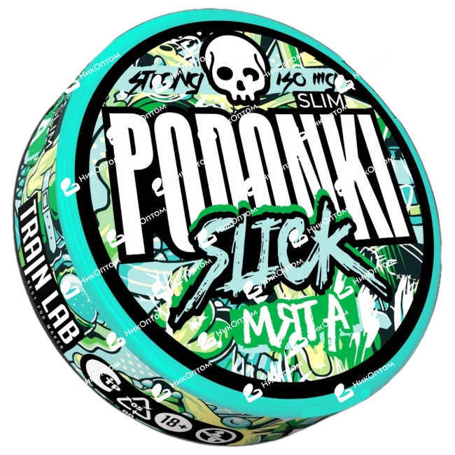 PODONKI - SLICK - SLIM - МЯТА (150mg) — купить снюс оптом в НикОптом