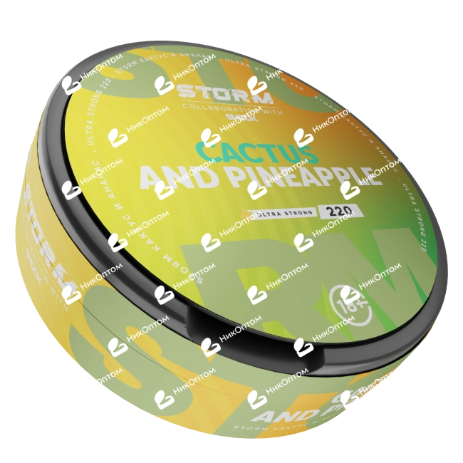ШОК - STORM - CACTUS & PINEAPPLE (220mg) — купить снюс оптом в НикОптом