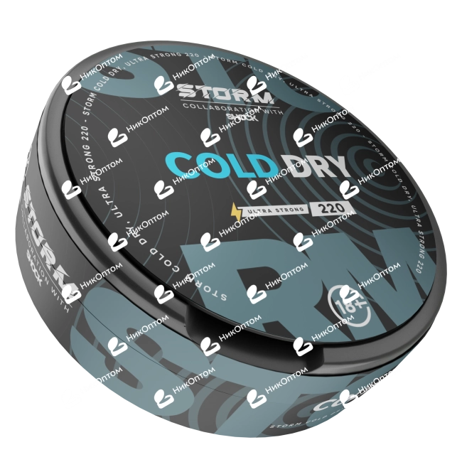 ШОК - STORM - COLD DRY (220mg) — купить снюс оптом в НикОптом