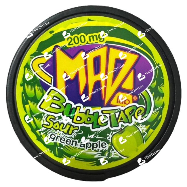 MAD - SV - SOUR GREEN APPLE (200mg) — купить снюс оптом в НикОптом