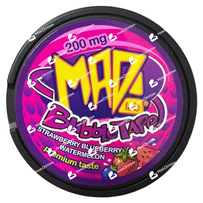 MAD - SV - STRAWBERRY, BLUEBERRY, WATERMELON (200mg) — купить снюс оптом в НикОптом