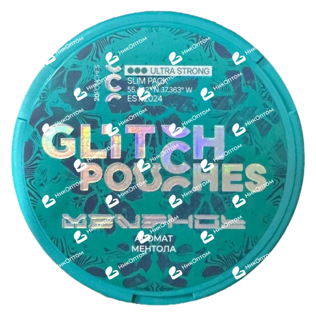 GLITCH - MENTHOL (200mg) — купить снюс оптом в НикОптом