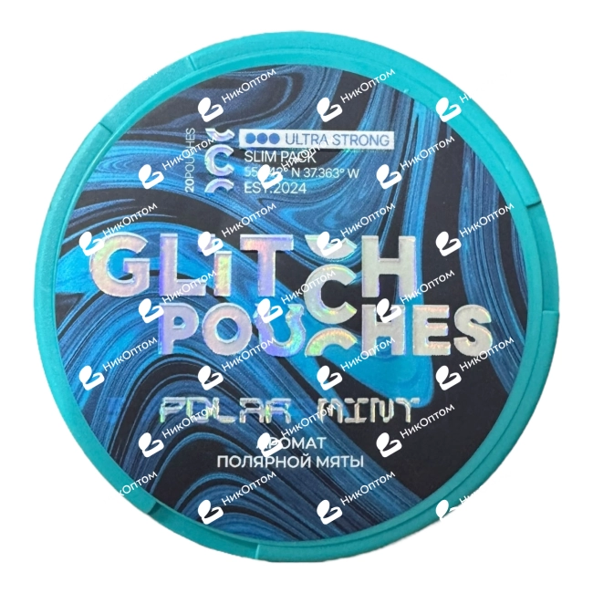 GLITCH - POLAR MINT (200mg) — купить снюс оптом в НикОптом