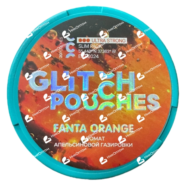 GLITCH - FANTA ORANGE (200mg) — купить снюс оптом в НикОптом