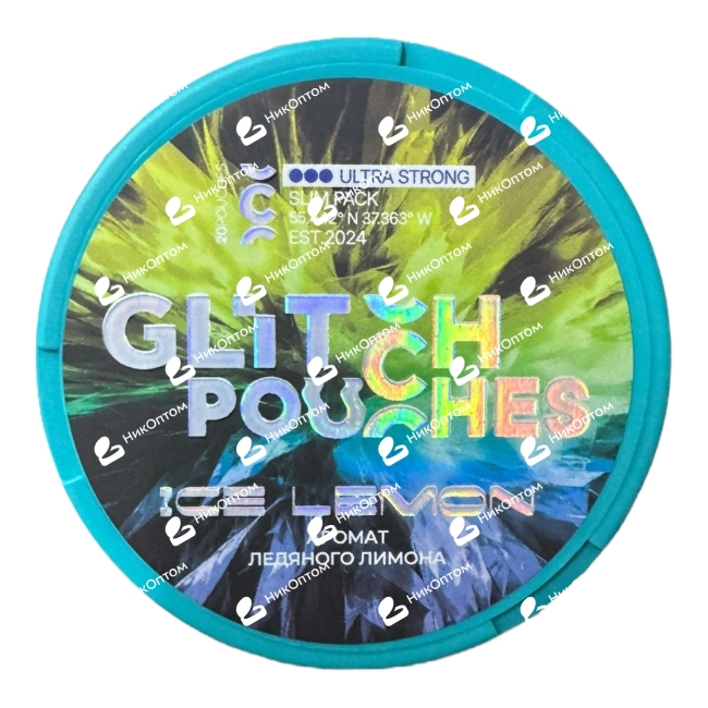 GLITCH - ICE LEMON (200mg) — купить снюс оптом в НикОптом