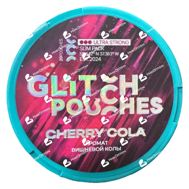 GLITCH - CHERRY COLA (200mg) — купить снюс оптом в НикОптом