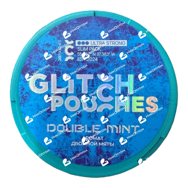GLITCH - DOUBLE MINT (200mg) — купить снюс оптом в НикОптом