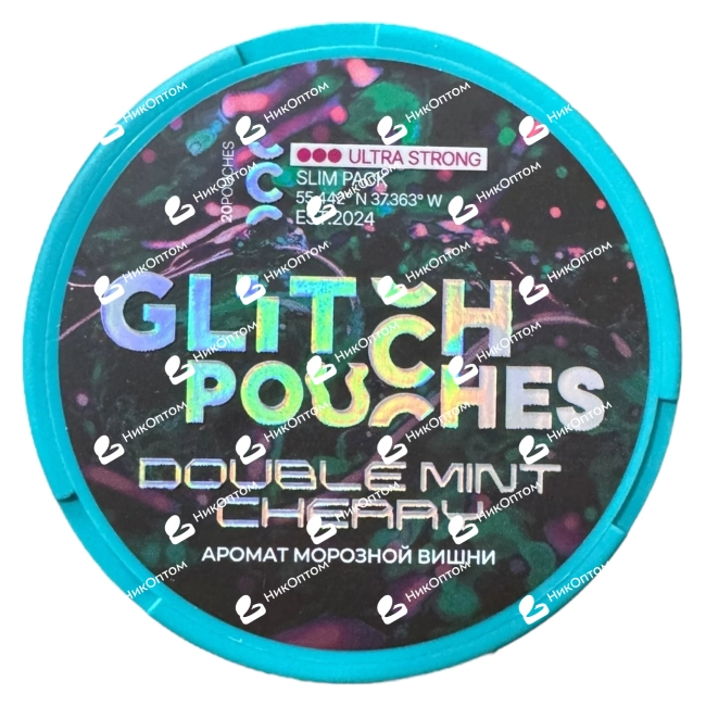GLITCH - DOUBLE MINT CHERRY (200mg) — купить снюс оптом в НикОптом