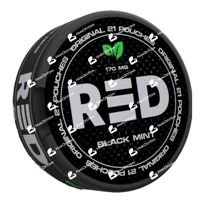 RED - Classic - Black Mint (120mg) — купить снюс оптом в НикОптом