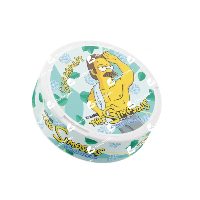 The Simpsons - НЭД ФЛАНДЕРС - Сперминт (50mg) — купить снюс оптом в НикОптом