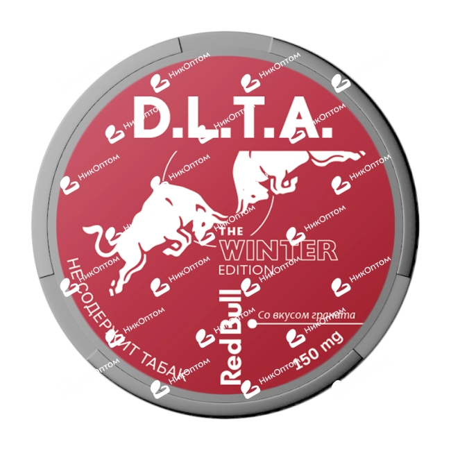 D.L.T.A. - RED BULL - Гранат (150mg) — купить снюс оптом в НикОптом