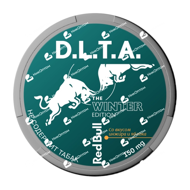 D.L.T.A. - RED BULL - Инжир и яблоко (150mg) — купить снюс оптом в НикОптом