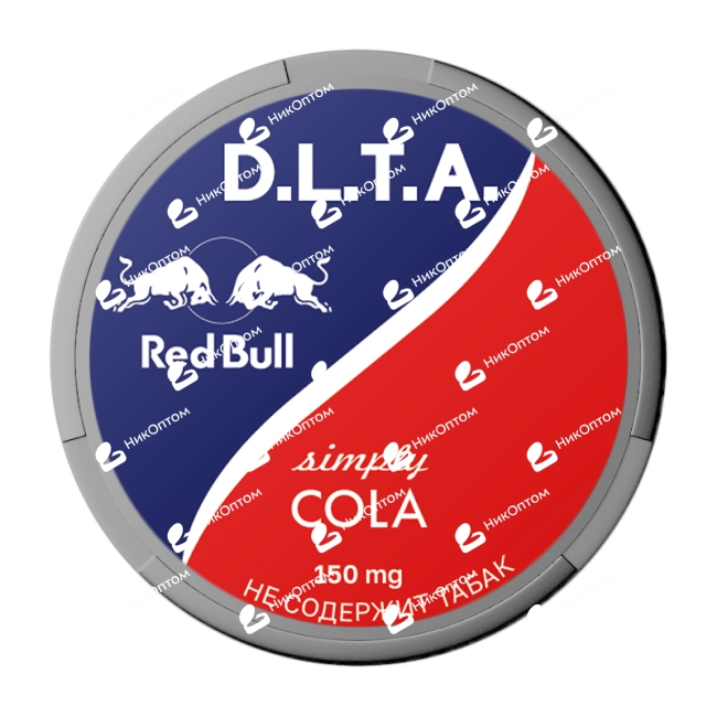 D.L.T.A. - RED BULL - Кола (150mg) — купить снюс оптом в НикОптом