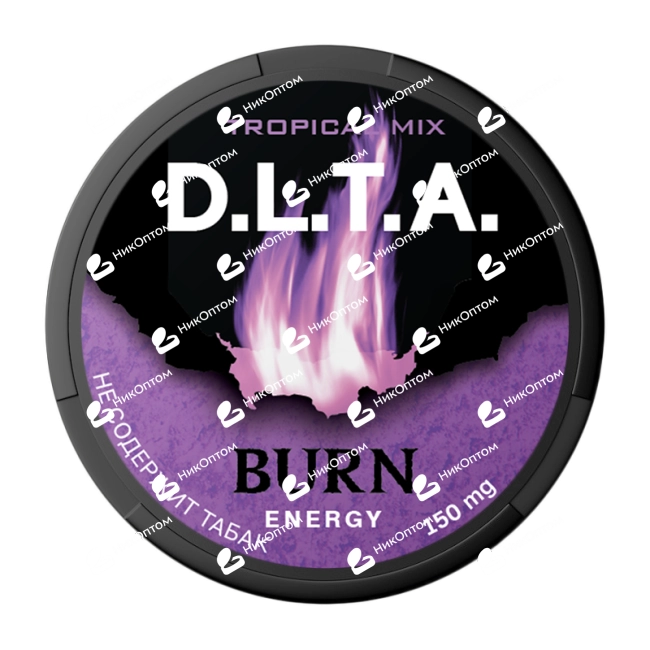 D.L.T.A. - BURN ENERGY - TROPIC MIX (150mg) — купить снюс оптом в НикОптом