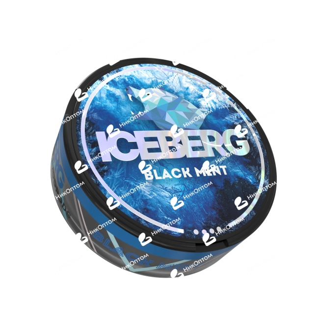 ICEBERG - Black Mint (75mg) — купить снюс оптом в НикОптом