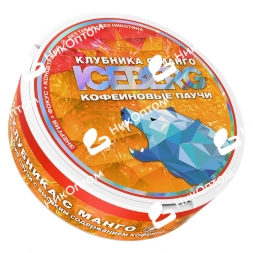 ICEBERG - Кофеиновые Паучи - 9.5% - STRAWBERRY MANGO - Клубника и Манго