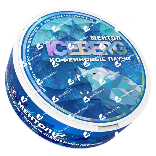 ICEBERG - Кофеиновые Паучи - 9.5% - MENTHOL - Ментол — купить снюс оптом в НикОптом