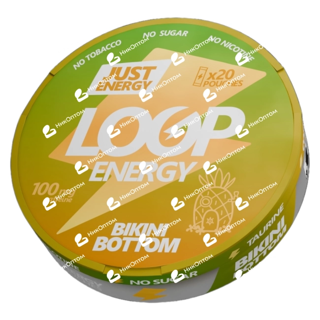 LooP - COFFEINE - BIKINI BOTTOM - Ананас (100mg) — купить снюс оптом в НикОптом