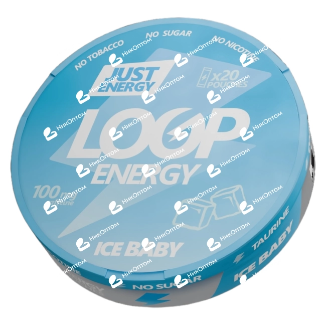 LooP - COFFEINE - ICE BABY - Мята (100mg) — купить снюс оптом в НикОптом