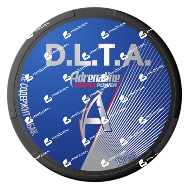 D.L.T.A. -  ADRENALINE - BLUE ENERGY (150mg) — купить снюс оптом в НикОптом