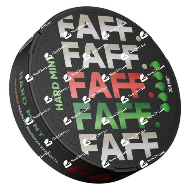 FAFF. - HARD - SLIM - HARD MINT - Мята (200mg) — купить снюс оптом в НикОптом