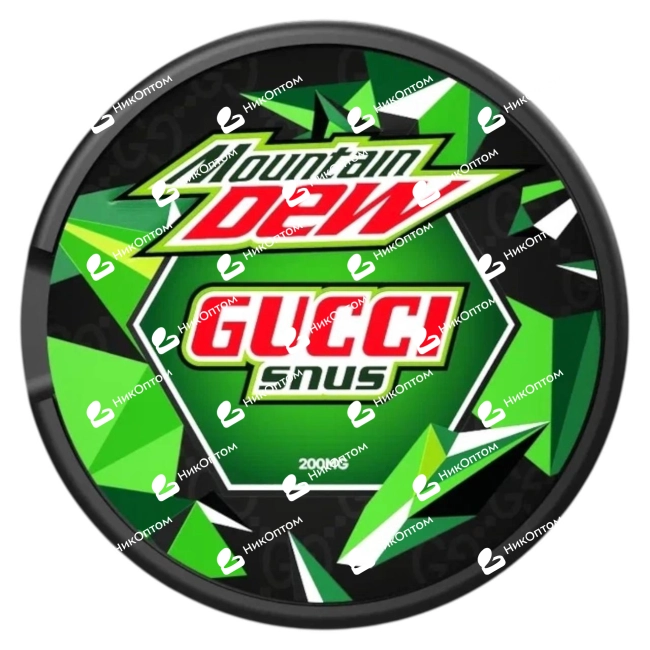 GUCCI - MOUNTAIN DEW (200mg) — купить снюс оптом в НикОптом