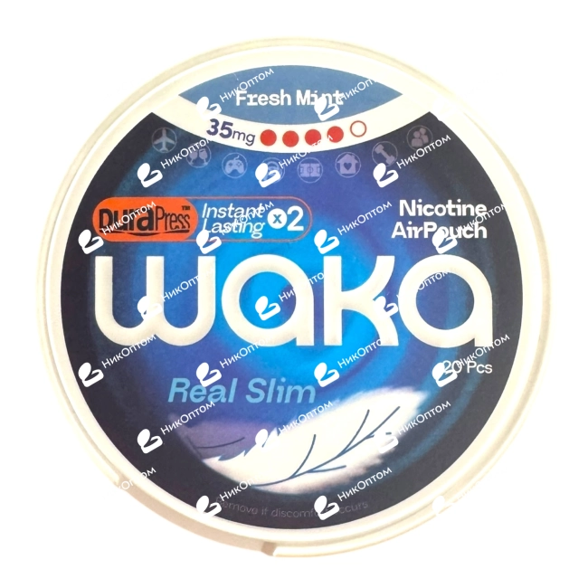 WAKA - AirPouch - LEMON MINT (35mg) — купить снюс оптом в НикОптом