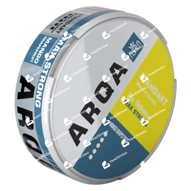 ARQA - MAX STRONG (Standart) - MANGO GRAPEFRUIT (100mg) — купить снюс оптом в НикОптом