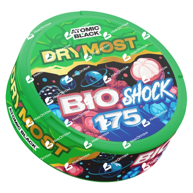 DRYMOST - BIOSHOCK - ATOMIC BLACK (175mg) — купить снюс оптом в НикОптом