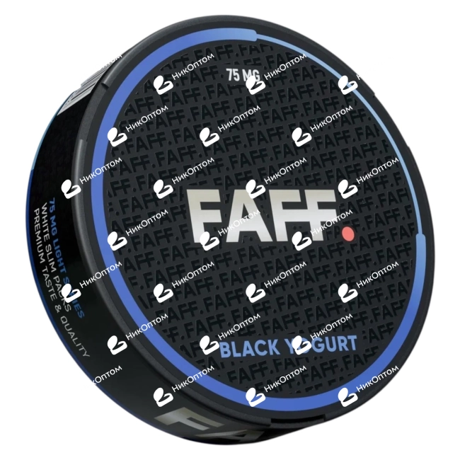 FAFF. - 75mg - BLACK YOGURT — купить снюс оптом в НикОптом
